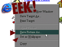 Internet Explorer 4 right-click save: is it an image, or is it your new wallpaper????